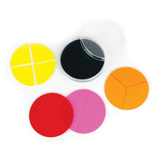 Transparent Fraction Circles, Set of 51