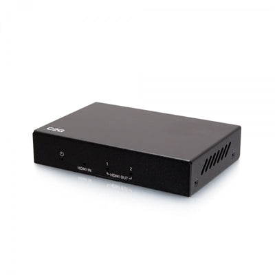 Stock Preferred - HDMI Splitter 1 in 2 Out 4K/1080P Amplifier with Dual Display Output - Black