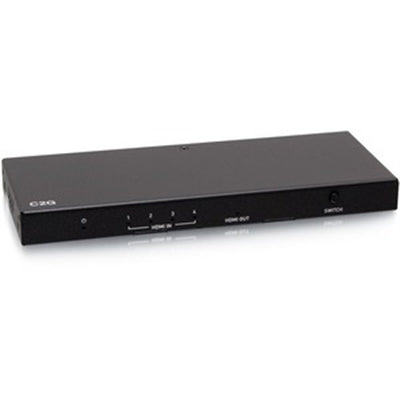 C2G 4-Port HDMI Switch - 4K 60Hz - Ideal for Switching Between Blu-ray Players, Gaming Consoles, Digital Cable or Satellite Boxes and A/V receivers