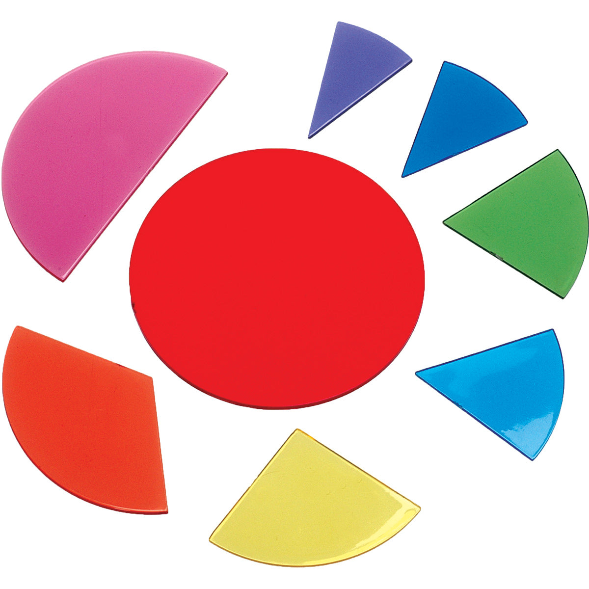 Opaque Fraction Circles, Set of 51