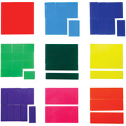 Opaque Fraction Squares, Set of 51