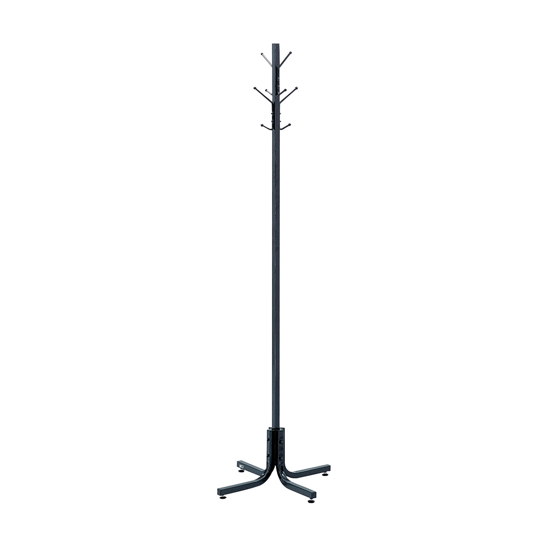 Coat Rack Floor Stnd 4 Hk Blk