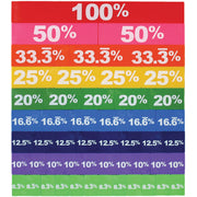 Opaque Percent Tiles, Set of 51