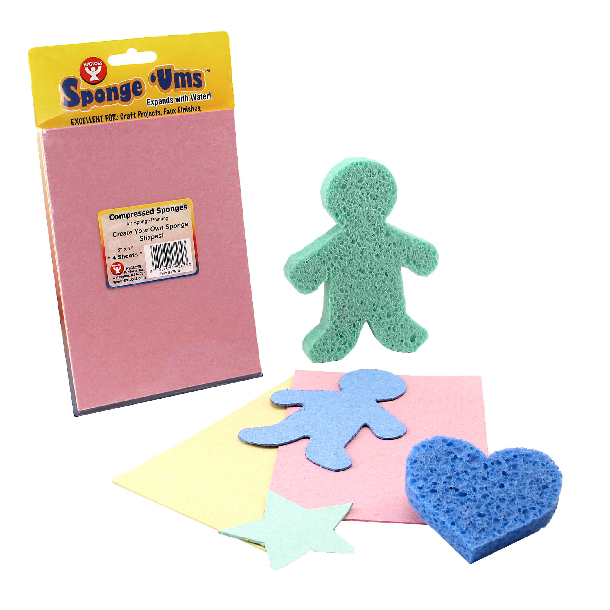 Sponge 'Ums - 4 count, 5"x7", sheets