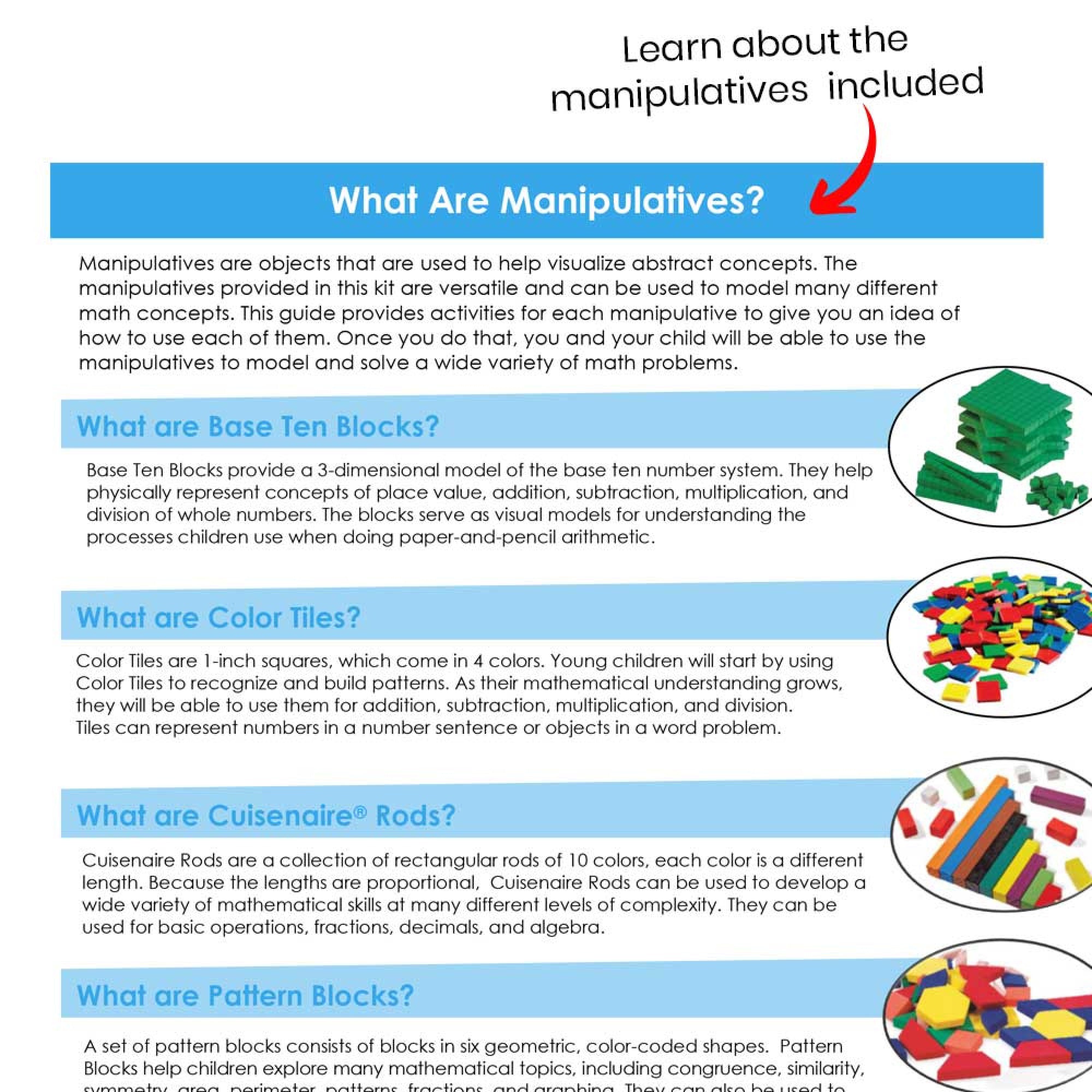Take-Home Manipulative Kit, Grades K-2