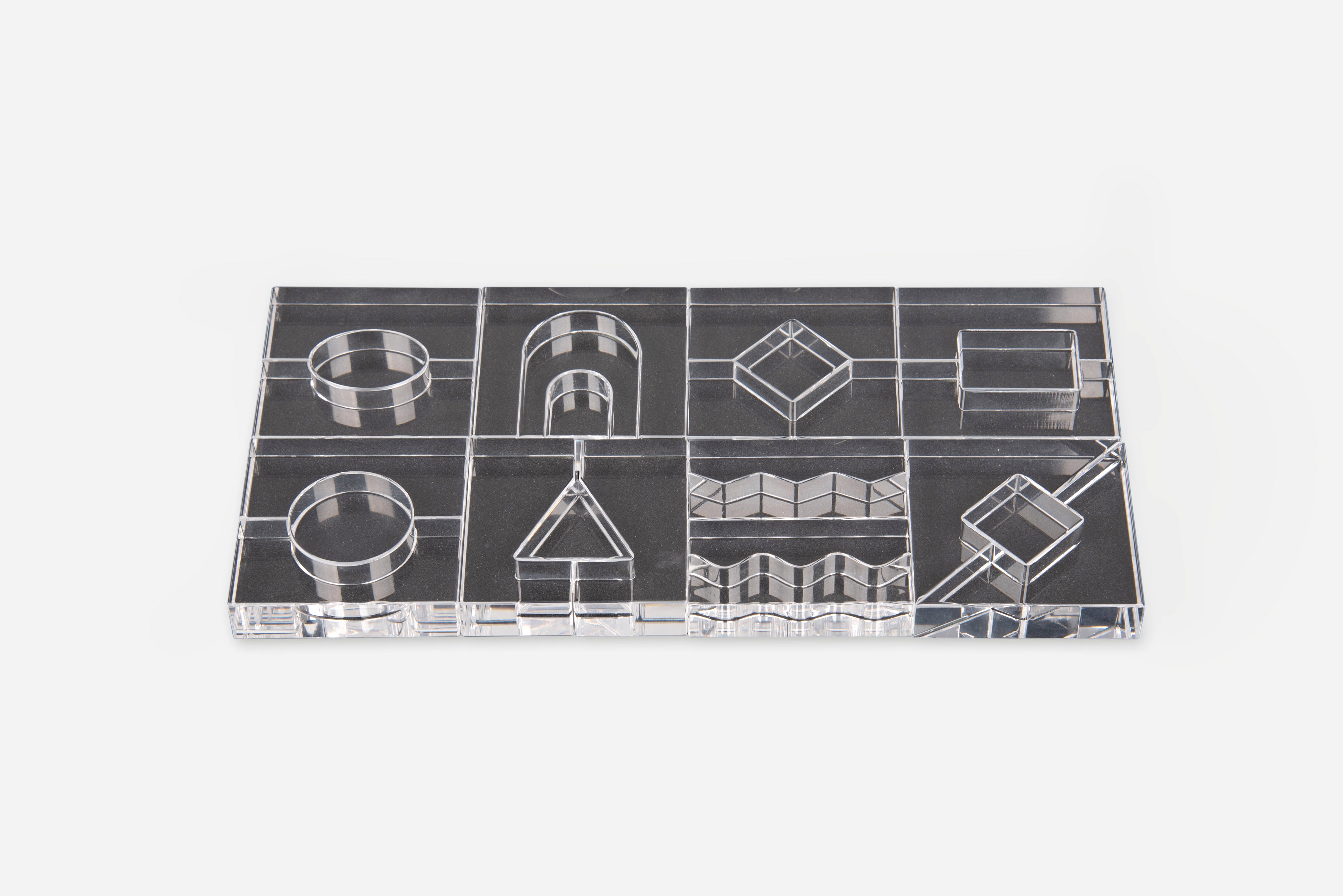 Crystal Acrylic Block Set - Set of 25