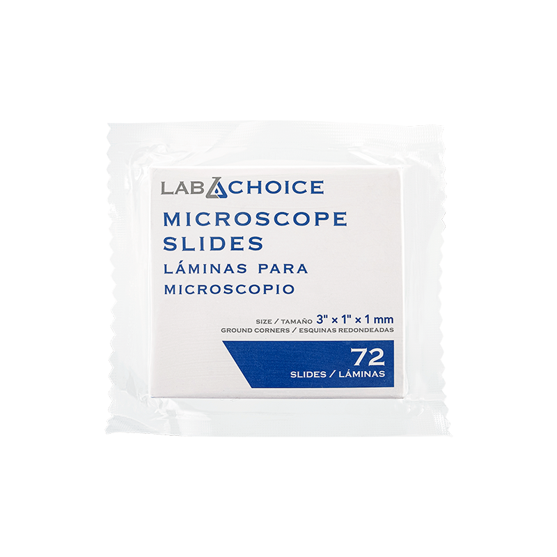 Microscope Slides, Corner Grounded, Frosted, 75 x 25 x 1 mm - 72 slides per Box/20 Boxes per Case