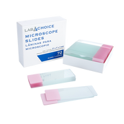 Microscope Slides, Corner Grounded, Frosted, Pink, 75 x 25 x 1 mm - 72 slides per Box/20 Boxes per Case