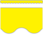 Yellow Scalloped Border Trim
