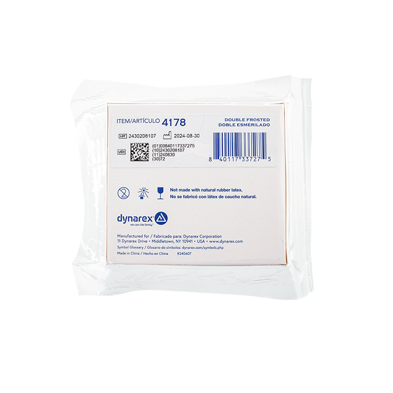 Microscope Slides, Corner Grounded, Double Frosted, 75 x 25 x 1 mm - 72 slides per Box/20 Boxes per Case