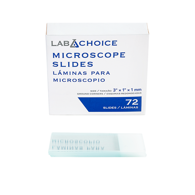 Microscope Slides, Corner Grounded, Double Frosted, 75 x 25 x 1 mm - 72 slides per Box/20 Boxes per Case