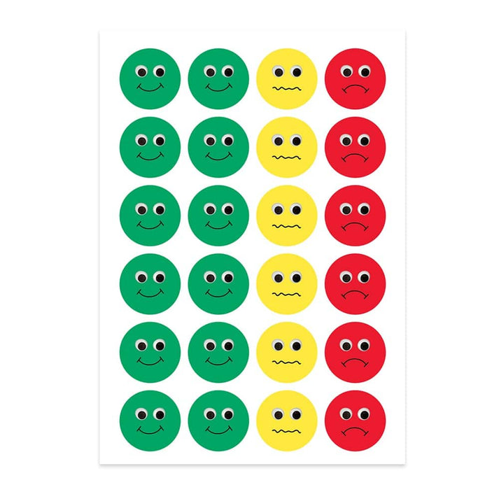 1" Behavior Stickers, 3 sheets, 72 stickers per pack