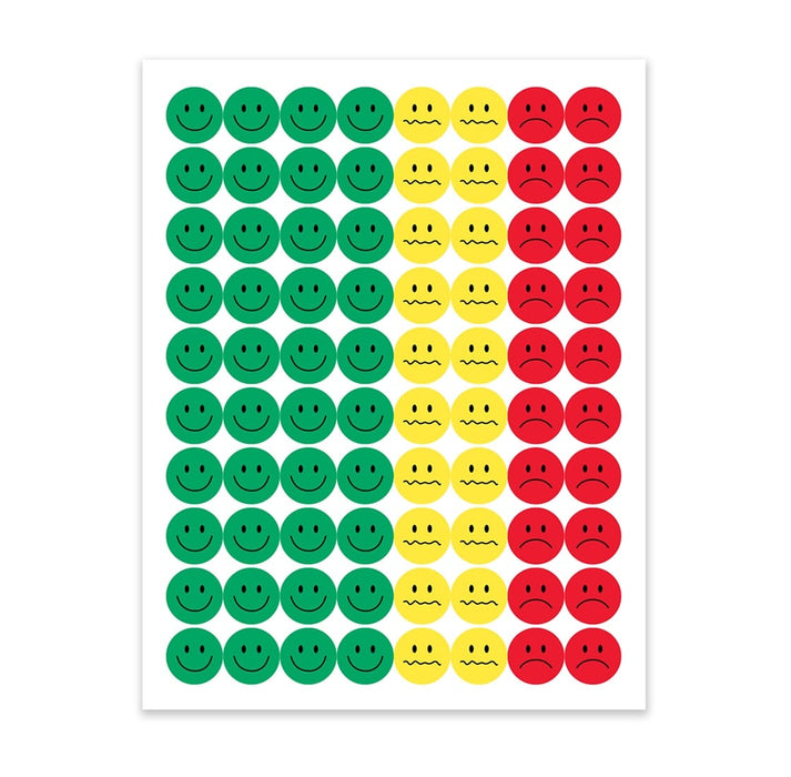 1/2" Behavior Stickers - 15 sheets; 1200 stickers per pack