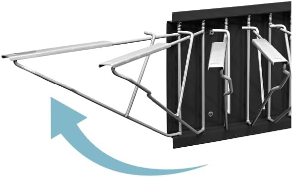 Large File Pivot Wall Rack for Blueprints, Black