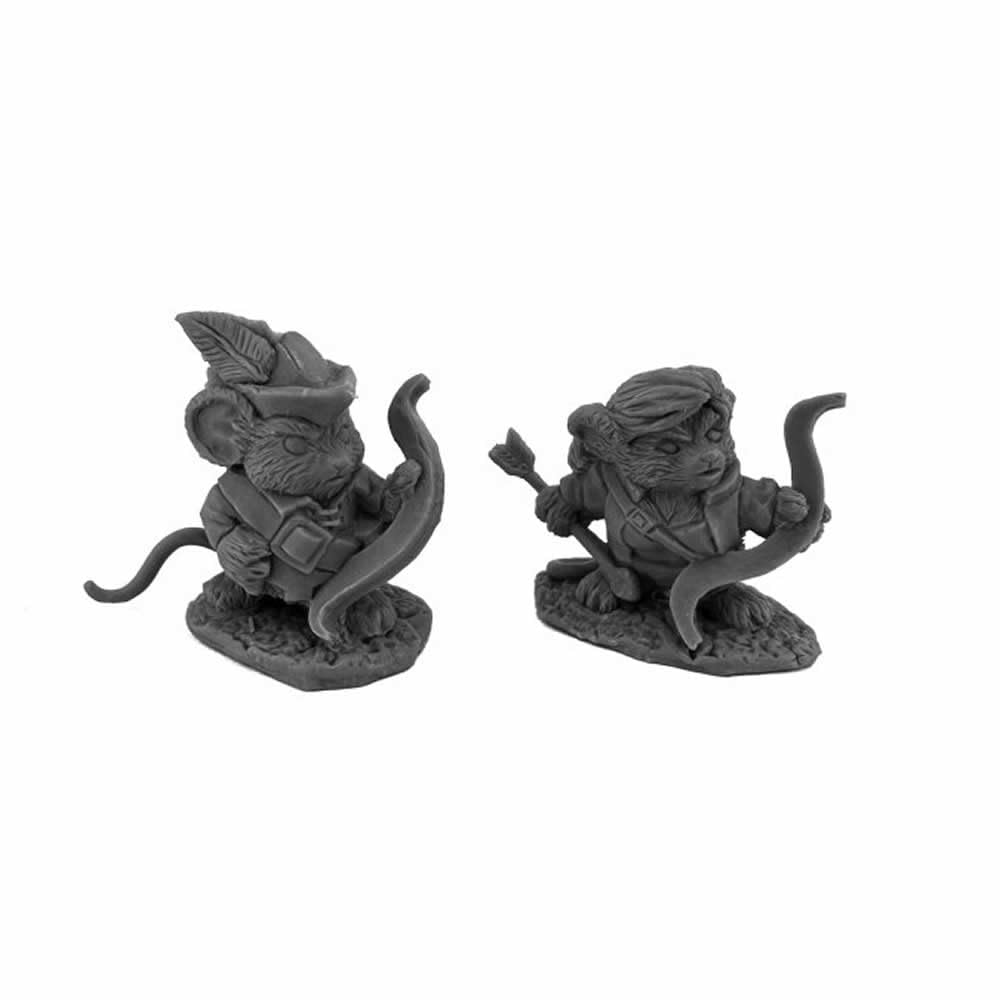 Reaper Mousling Ranger and Yeoman Miniature Figure 25mm Heroic Scale Bones USA Miniatures