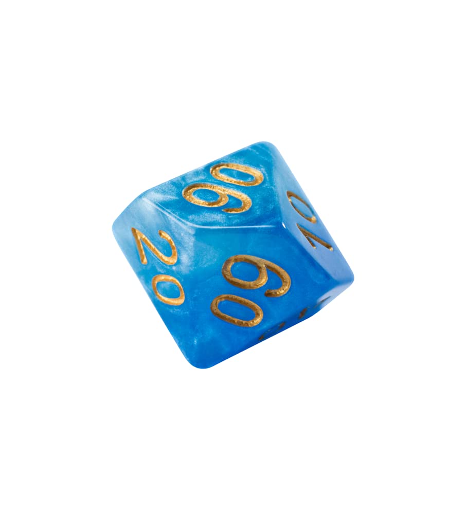 Gate Keeper Games & Dice Gatekeeper Games Halfsies Dice Sky Current - Upgraded Dice Case