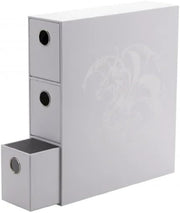 Arcane Tinmen - Dragon Shield: Fortress Card Drawers: White 1200CT – Card Games - Compatible with Pokemon, Yugioh, Magic The Gathering, MTG TCG OCG & Hockey Cards