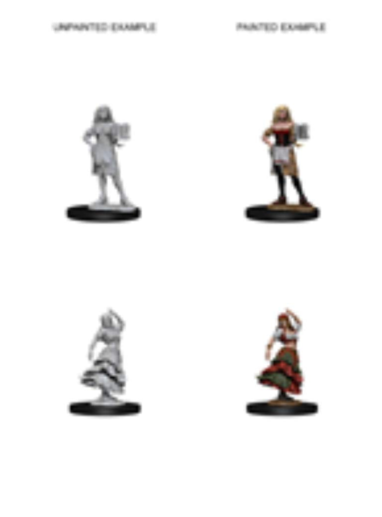 Pathfinder: Deep Cuts Unpainted Miniatures - Bartender & Dancing Girl