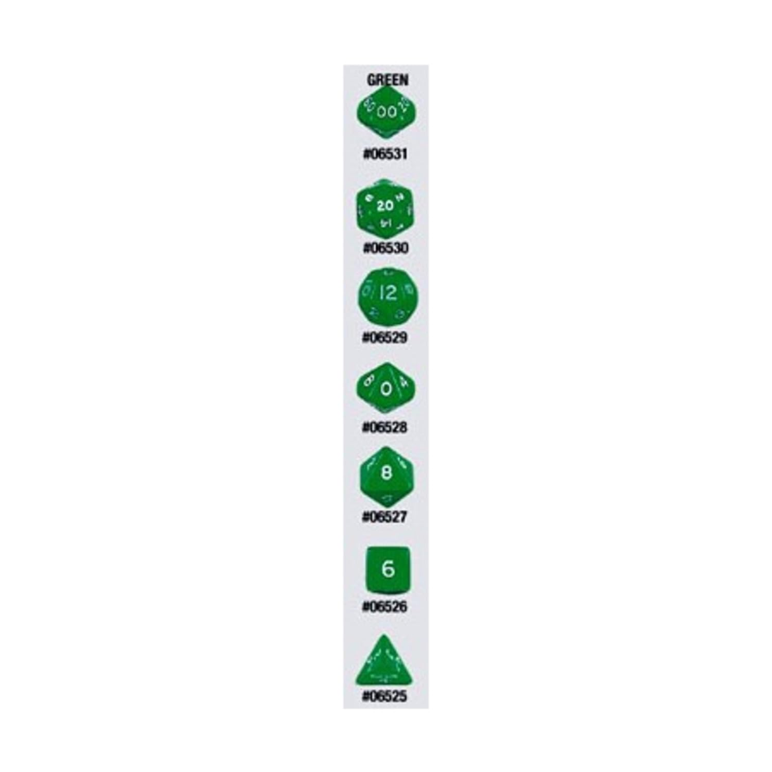 7-Set Tube Jumbo Green with White