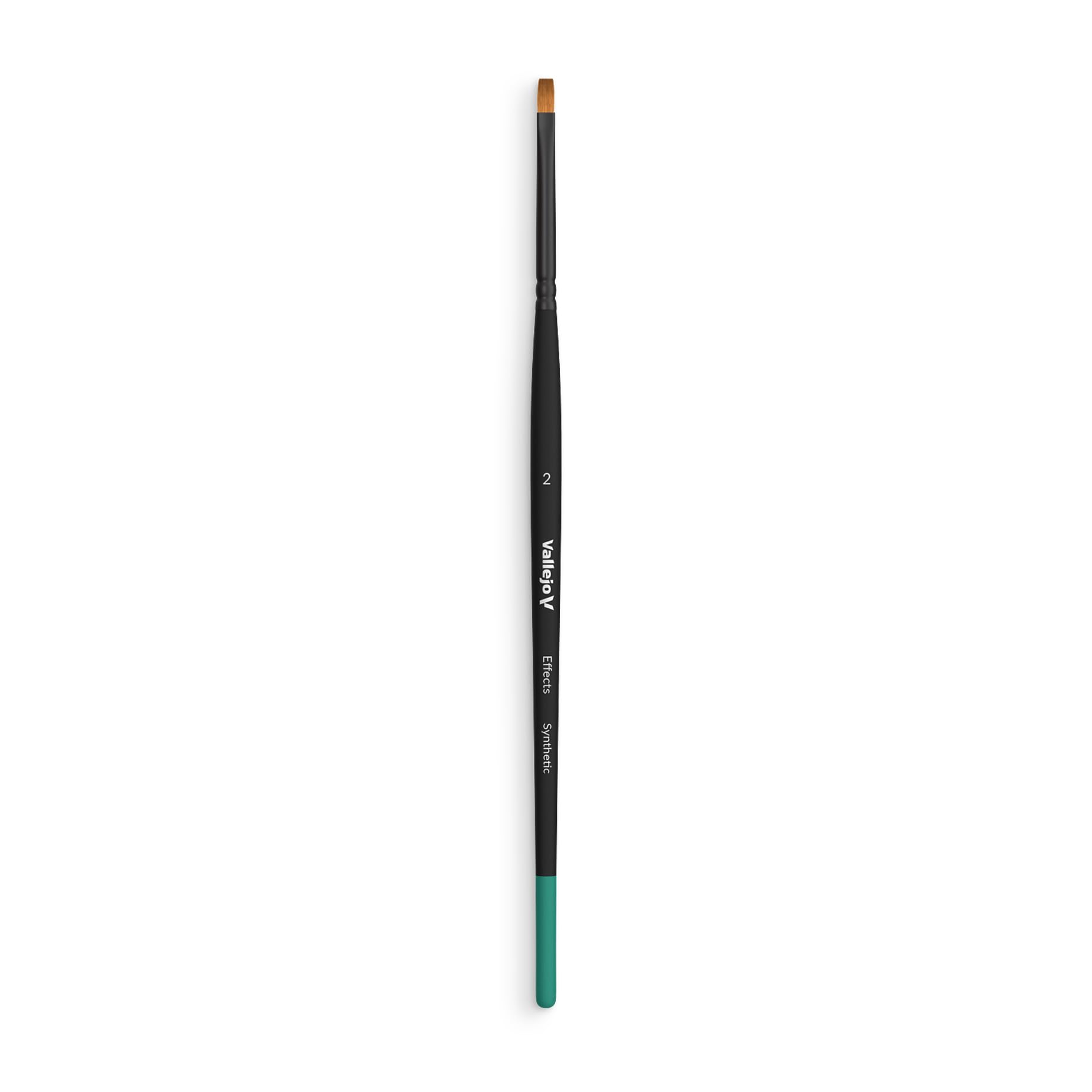 Vallejo Effects B04002 Flat Rectangular Synthetic Brush No. 2