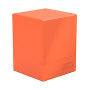 Ultimate Guard Boulder Solid 100+, Deck Case for 100 Double-Sleeved TCG Cards, Neon Orange, Secure & Durable Storage for Trading Card Games, No Transparency