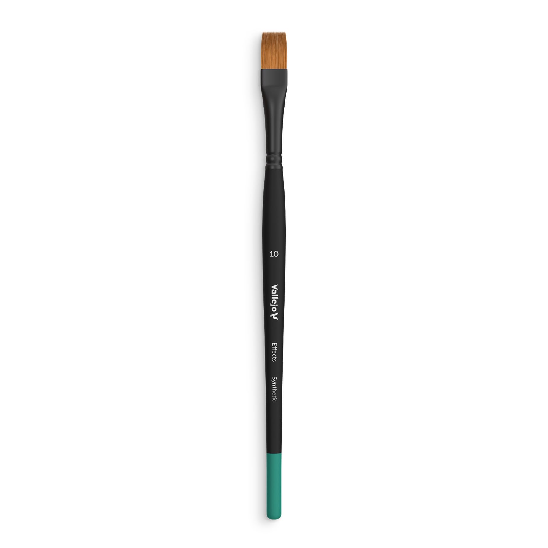 Vallejo Effects B04010 Flat Rectangular Synthetic Brush No. 10