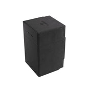 Gamegenic Watchtower 100+ XL Convertible Deck Box - Double-Sleeved Card Storage, Card Game Protector, Nexofyber Surface, Holds Up To 100 Cards, Blue/Orange Color, Made