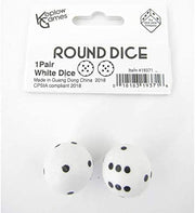 Kobold Press Round D6: 2Pc White/Black