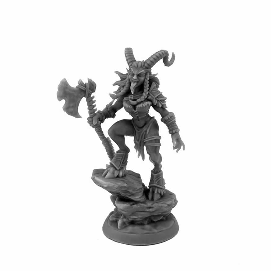 Reaper Female Krampus Miniature Figure 25mm Heroic Scale Bones USA Miniatures