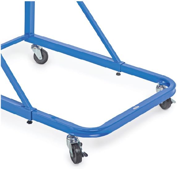 Vertical File Rolling Stand for Blueprints, Blue
