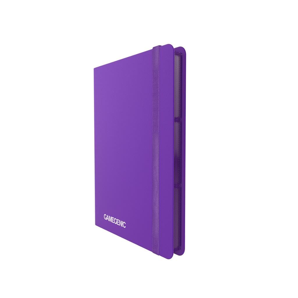 Casual Album 18-Pocket | Organize Standard and Japanese Size Collectible Cards | Premium Card Game Protector | Holds up to 360 Cards | Ideal for Playset Collections |Purple Color | Made by Gamegenic