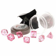 Reaper Miniatures REM19019 Pizza Dungeon Lucky Dice Clear Pink