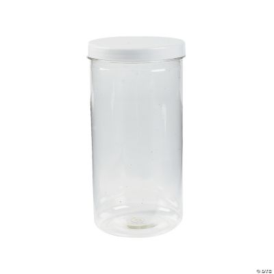 Tall Plastic Jars - 12 Pieces