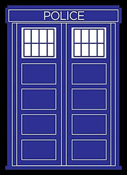 Legion Supplies LGNMAT108 Police Box Black Border Deck Protector, 50 Count