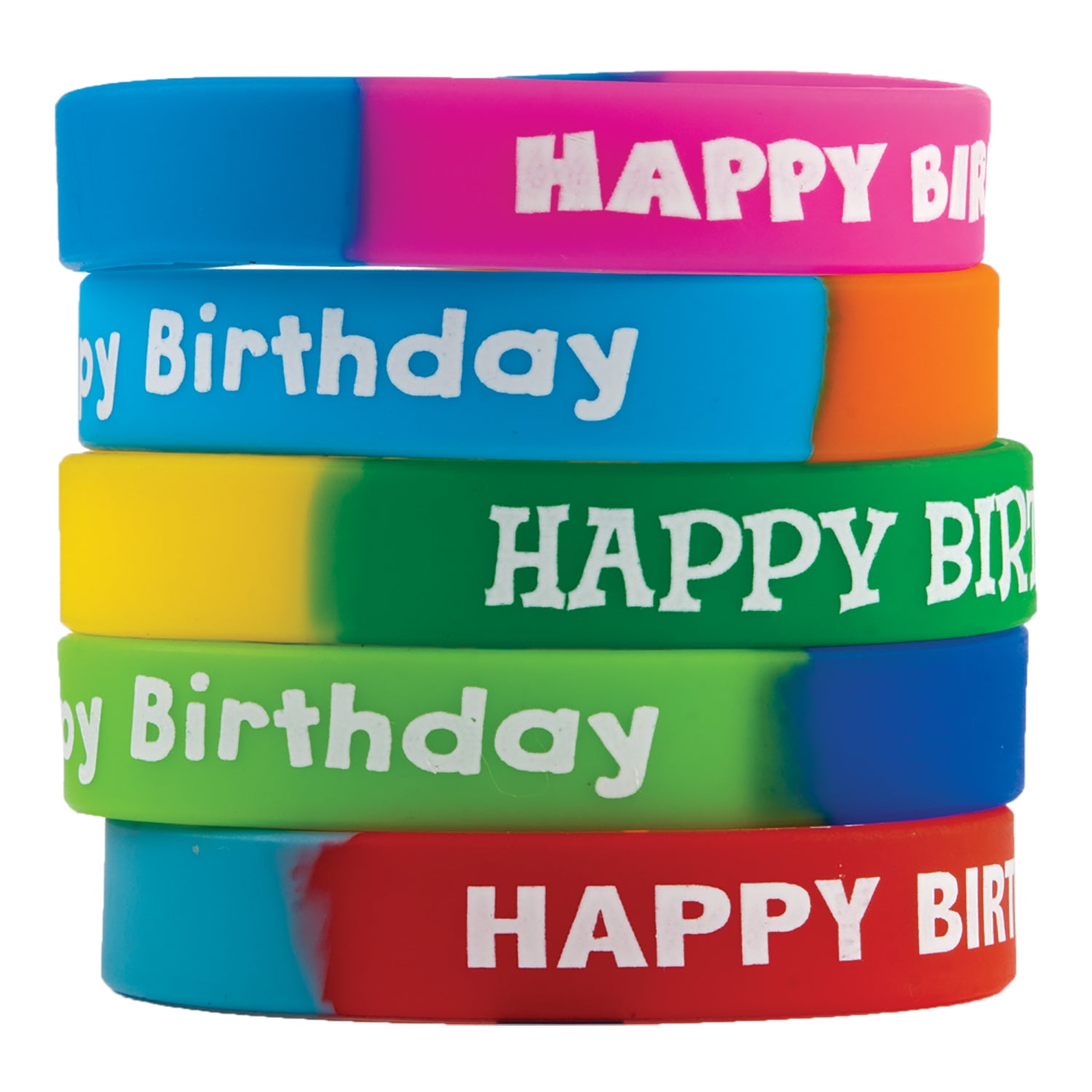 Fancy Happy Birthday Wristbands