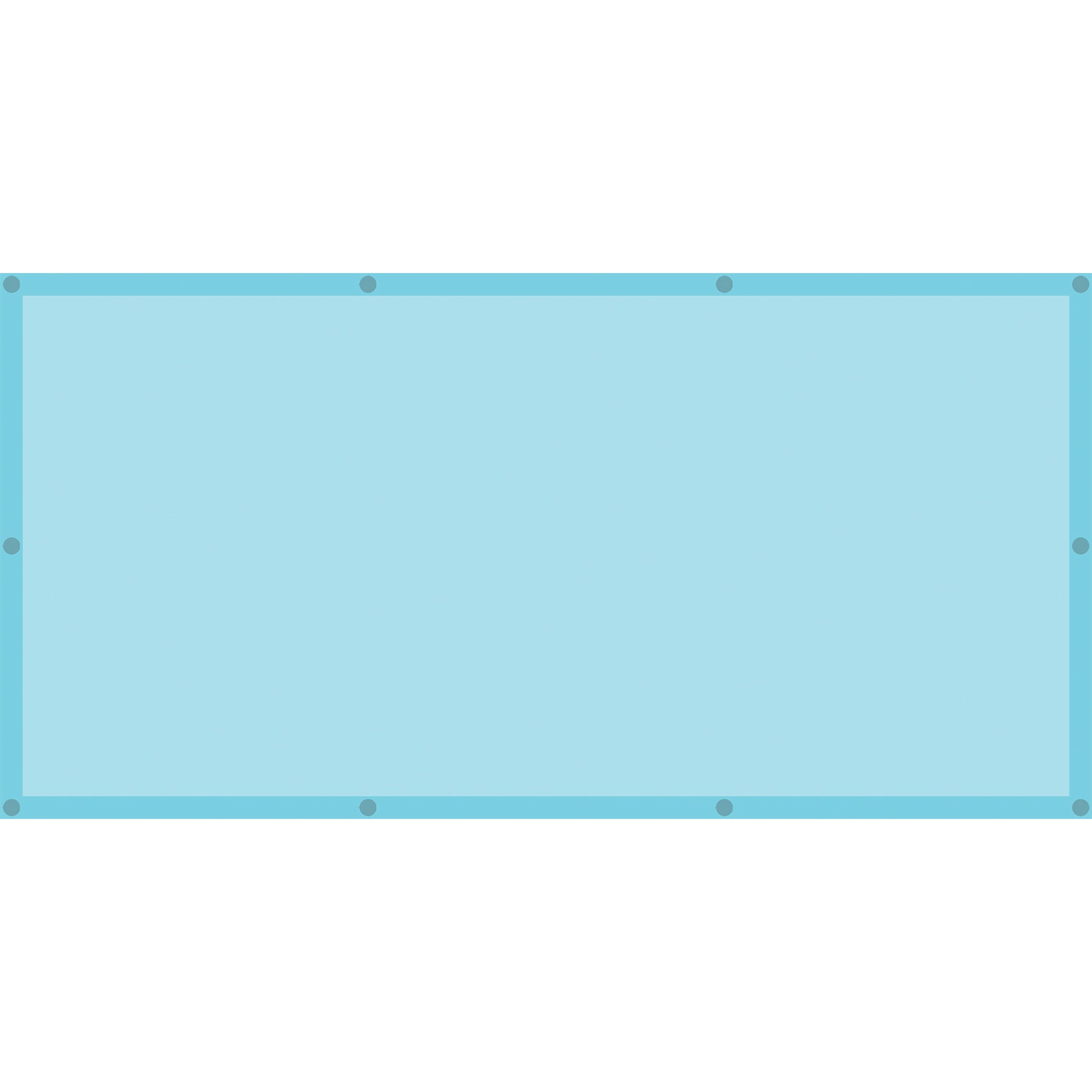 Light Blue Calming Covers Ceiling Light Filters, 2' x 4', Set of 4