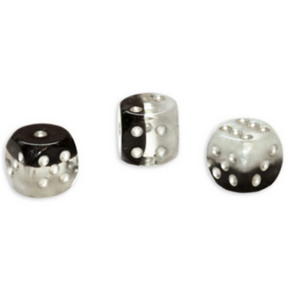 Gate Keeper Games Set of 12 D6: Yin Yang Halfsies Dice