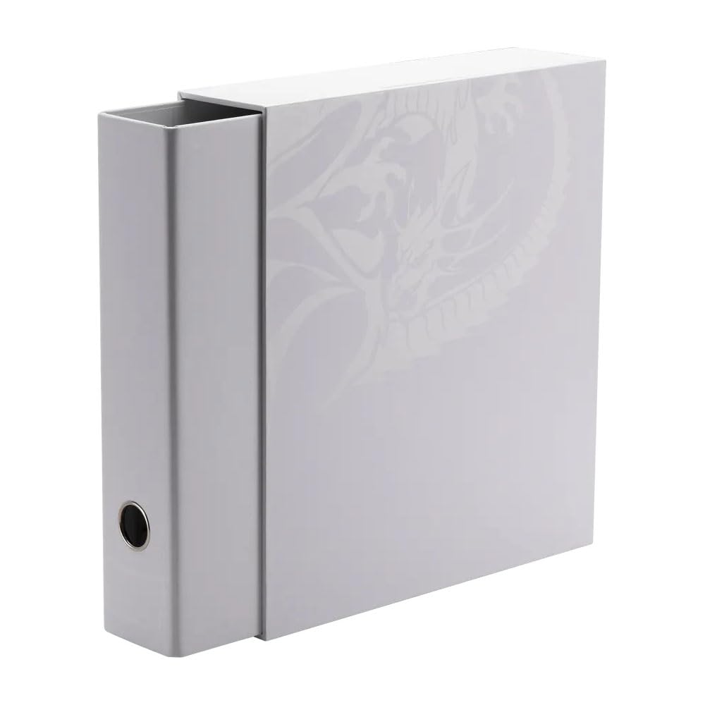 Arcane Tinmen - Dragon Shield Card Binder – Sanctuary Slipcase: White – Card Games - Compatible with Pokemon, Yugioh, Magic The Gathering, MTG TCG OCG & Hockey Cards