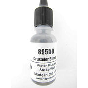 Crusader Silver Master Series Hobby Paint .5oz Dropper Bottle Pathfinder Colors Reaper Miniatures