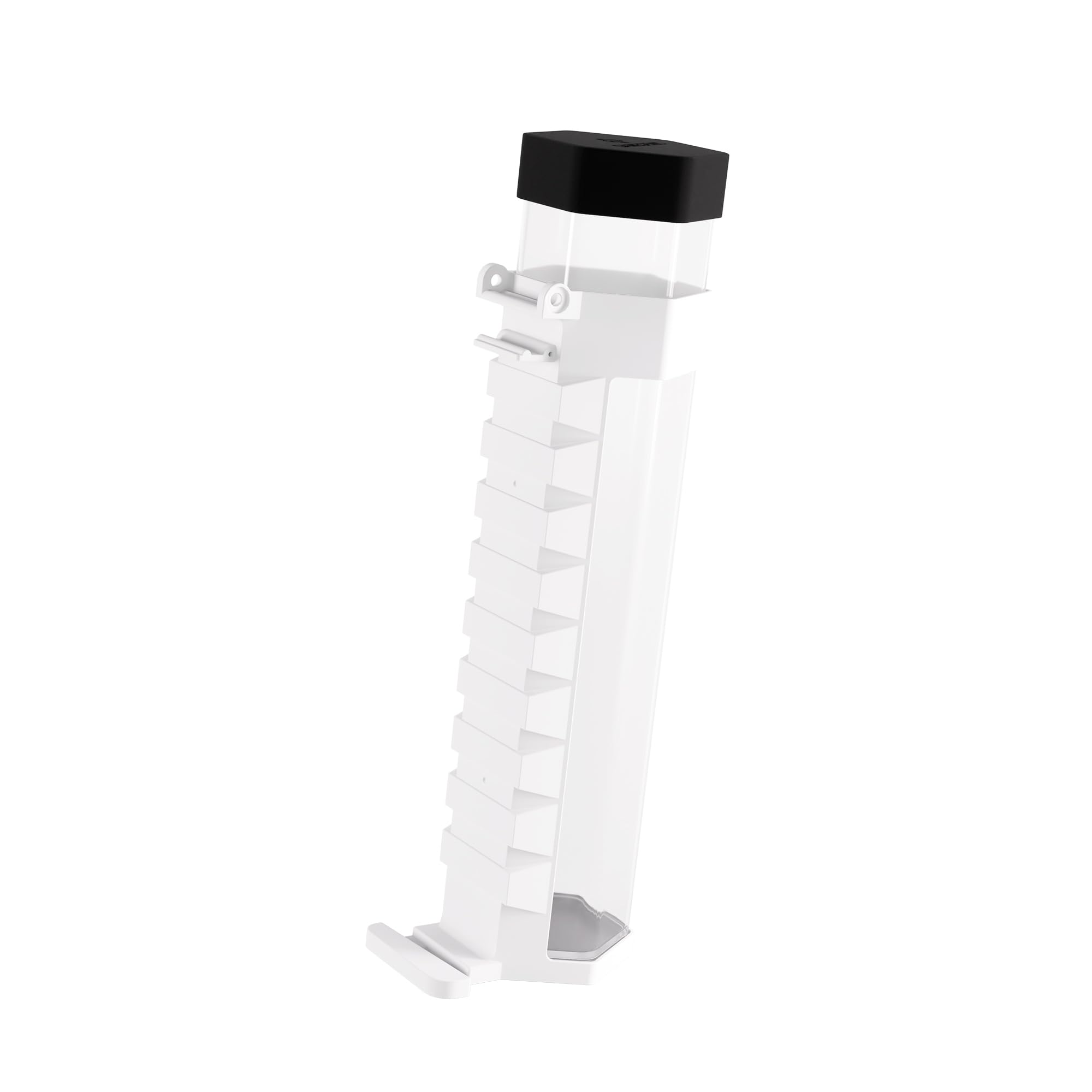 Gamegenic Game Castle Tube Holder - Playmat Tube Carrying Attachment, Includes 1 Playmat Tube, Fits Up to 2 Playmats, Detachable & Travel-Ready Accessory, White Color
