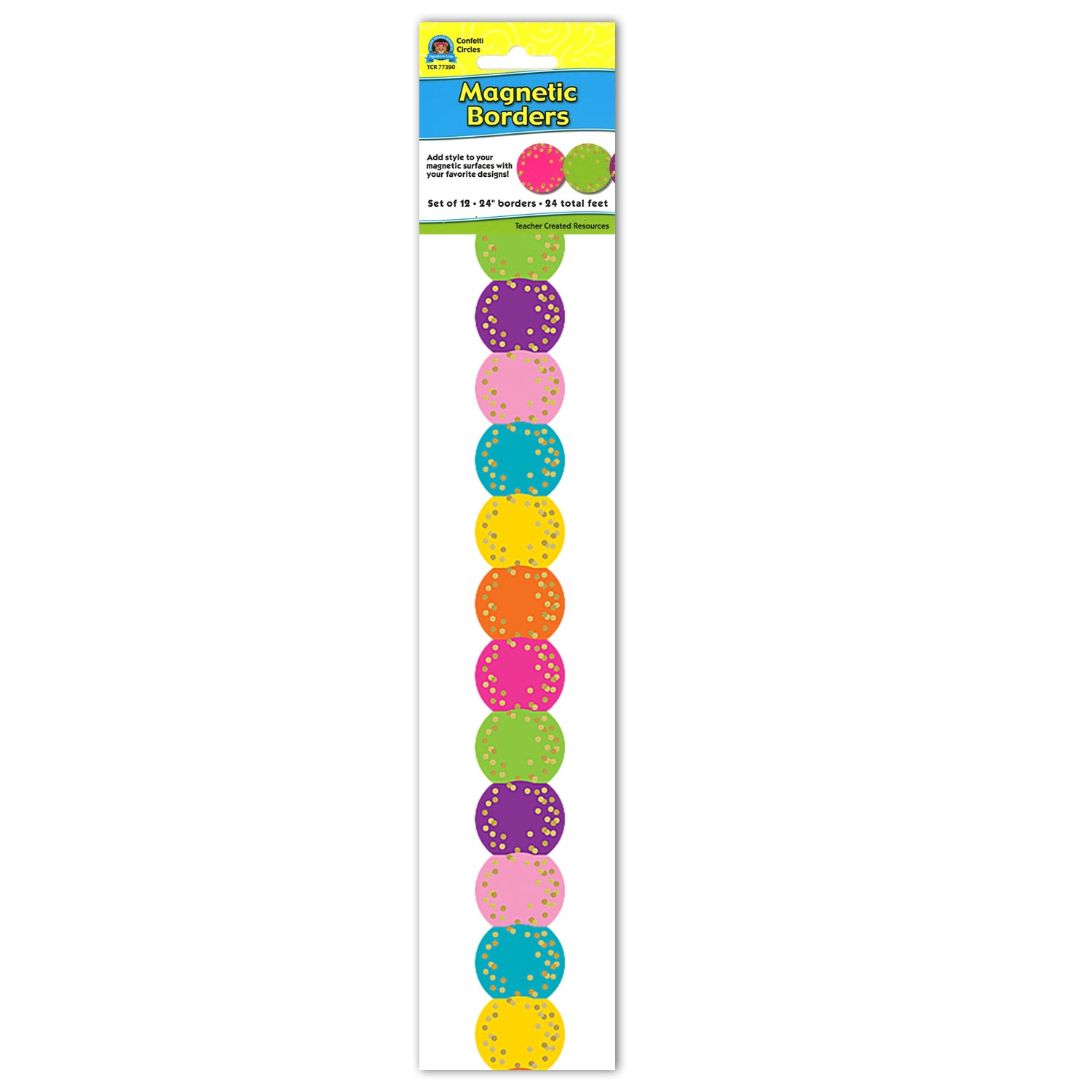 Confetti Circles Magnetic Border
