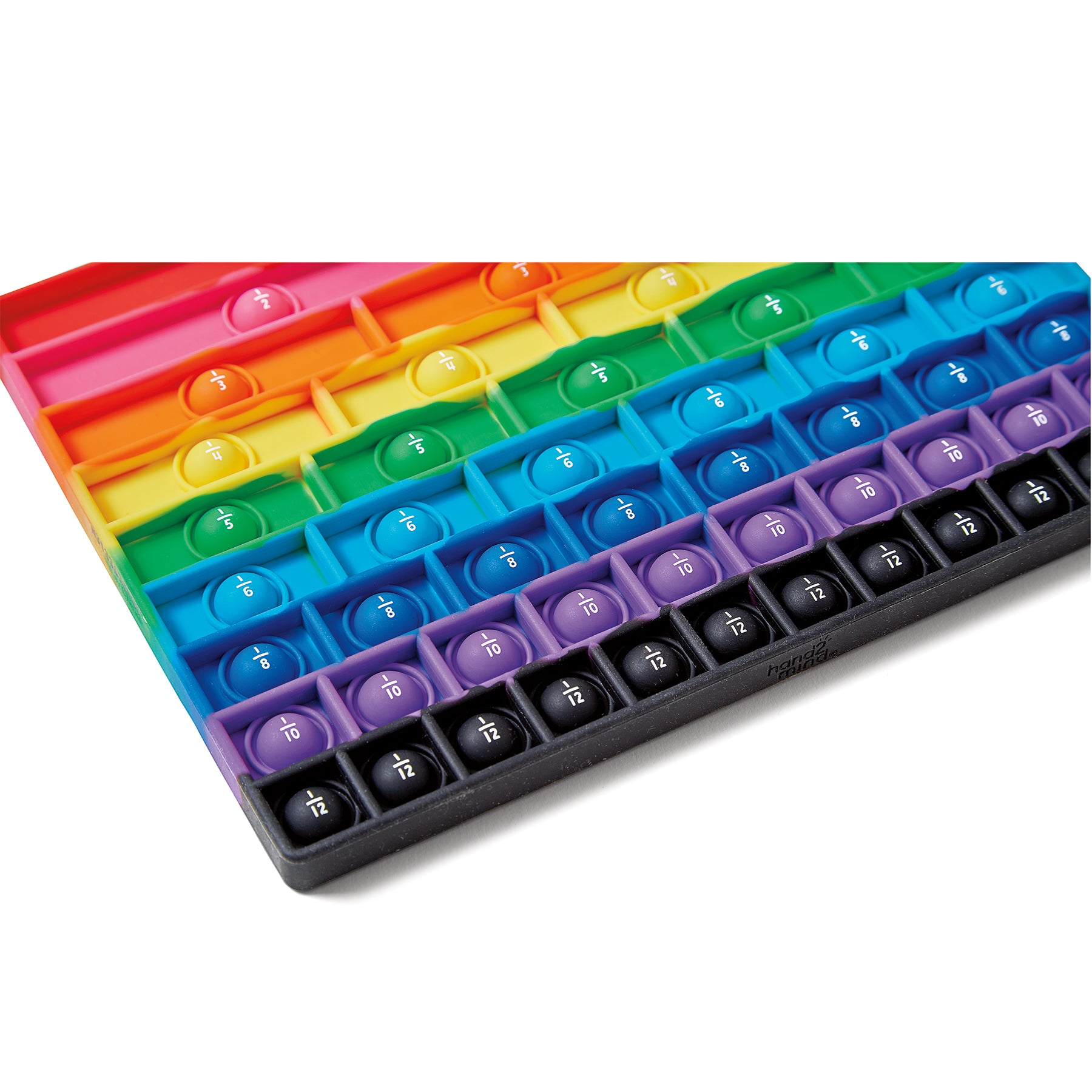Rainbow Fraction Sensory Bubble Popper