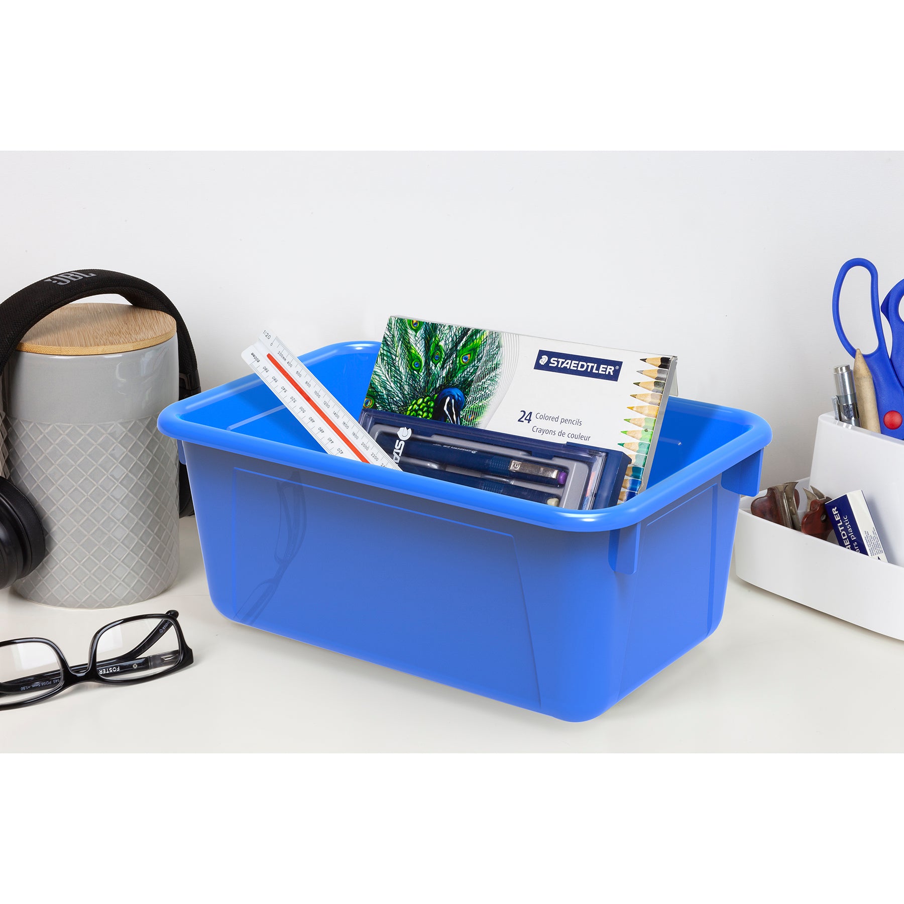 Small Cubby Bin, Blue
