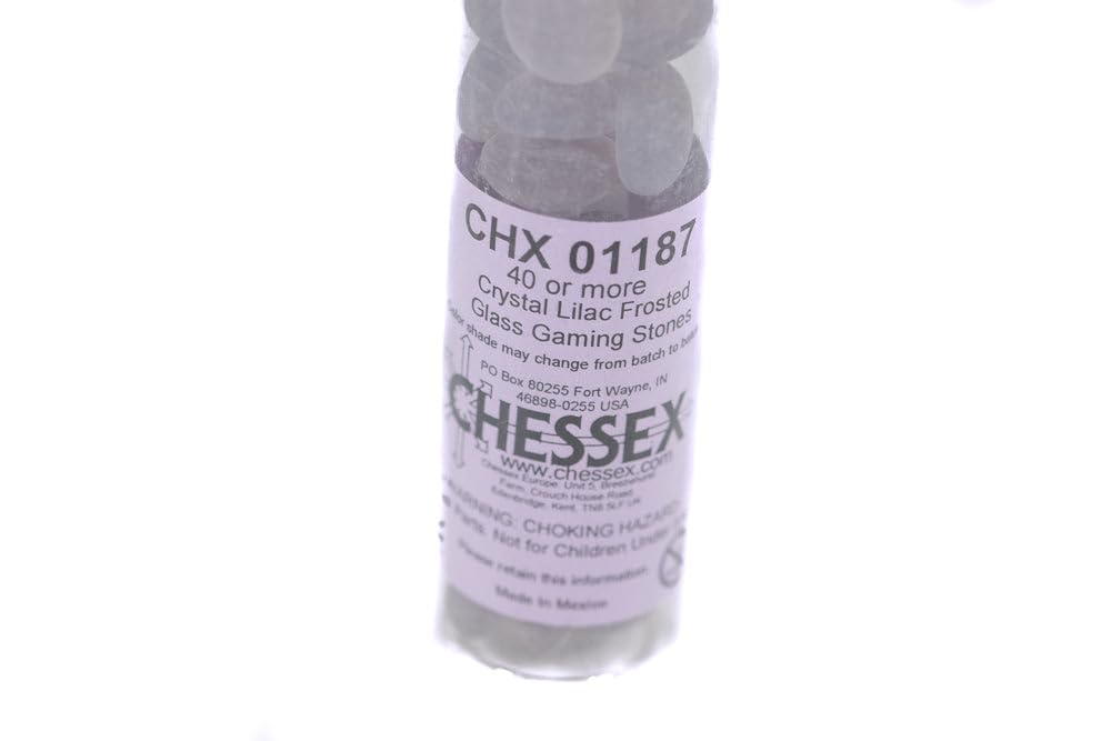Glass Stones Tube Crystal Lilac Frosted (40)
