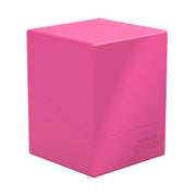 Ultimate Guard Boulder Solid 100+, Deck Case for 100 Double-Sleeved TCG Cards, Neon Pink, Secure & Durable Storage for Trading Card Games, No Transparency
