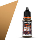 Vallejo - Xpress Color | Khaki Drill 18 ml. (0.6 fl.oz.) | Speedy Application and Drying | Vibrant and Saturated Tones | Allows Colors to Flow Easily over the Miniature Surface