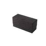 Gamegenic The Academic 133+ XL Premium Deck Box | Double-Sleeved Card Storage | Card Game Protector | Holds Up to 122 Cards Plus Game Accessories | Black/Black Color | Made
