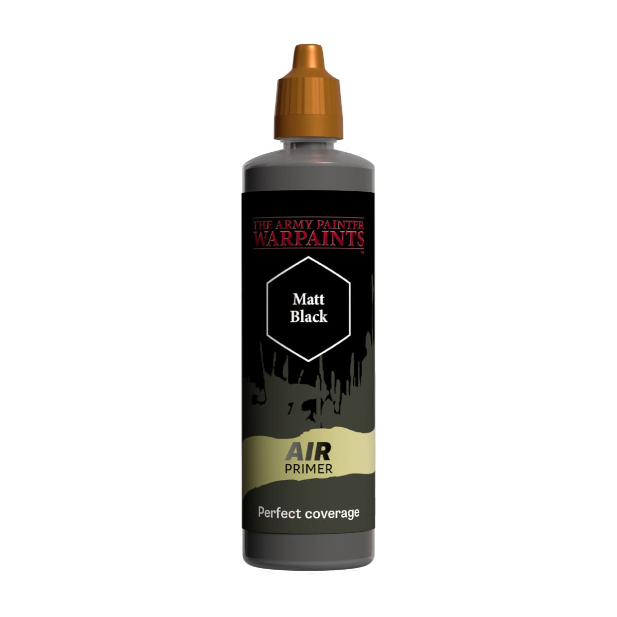 The Army Painter, 100 ml Warpaints Air Primer Matt Black - for Airbrush, Wargaming and Modelling