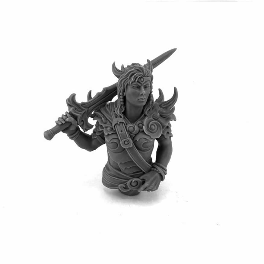 Reaper Female Warrior Bust Miniature Figure Bones USA Miniatures