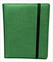 Legion 20 Page Side Loading Pro-Binder: Green (Dragon-Hide Textured) [並行輸入品]